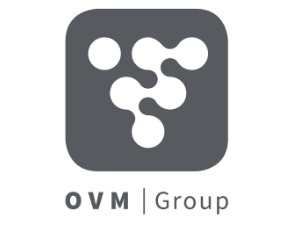 Logo van het bedrijf OVM Group.