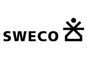 Logo van het bedrijf Sweco.