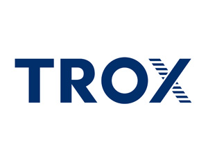 Logo van het bedrijf Trox.