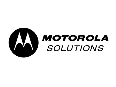 Logo van het bedrijf Motorola Solutions.